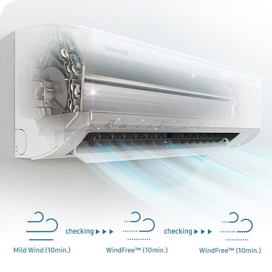 AIRE ACONDICIONADO SAMSUNG 12,000BTU/H BESPOKE AI WINDFREE FRIO AR60H12C1DW/PE - 9