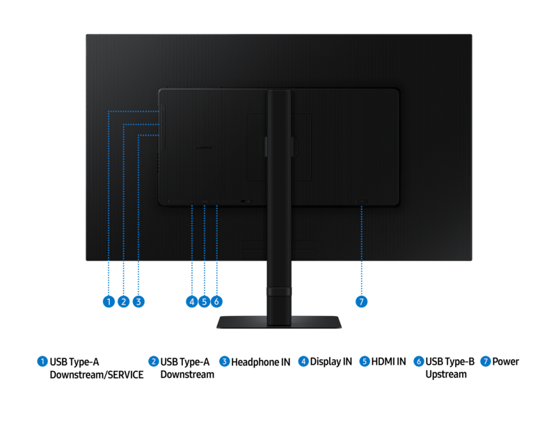 MONITOR SAMSUNG 32' VIEWFINITY S8 S80D UHD NEGRO LS32D802EANXZA - 8