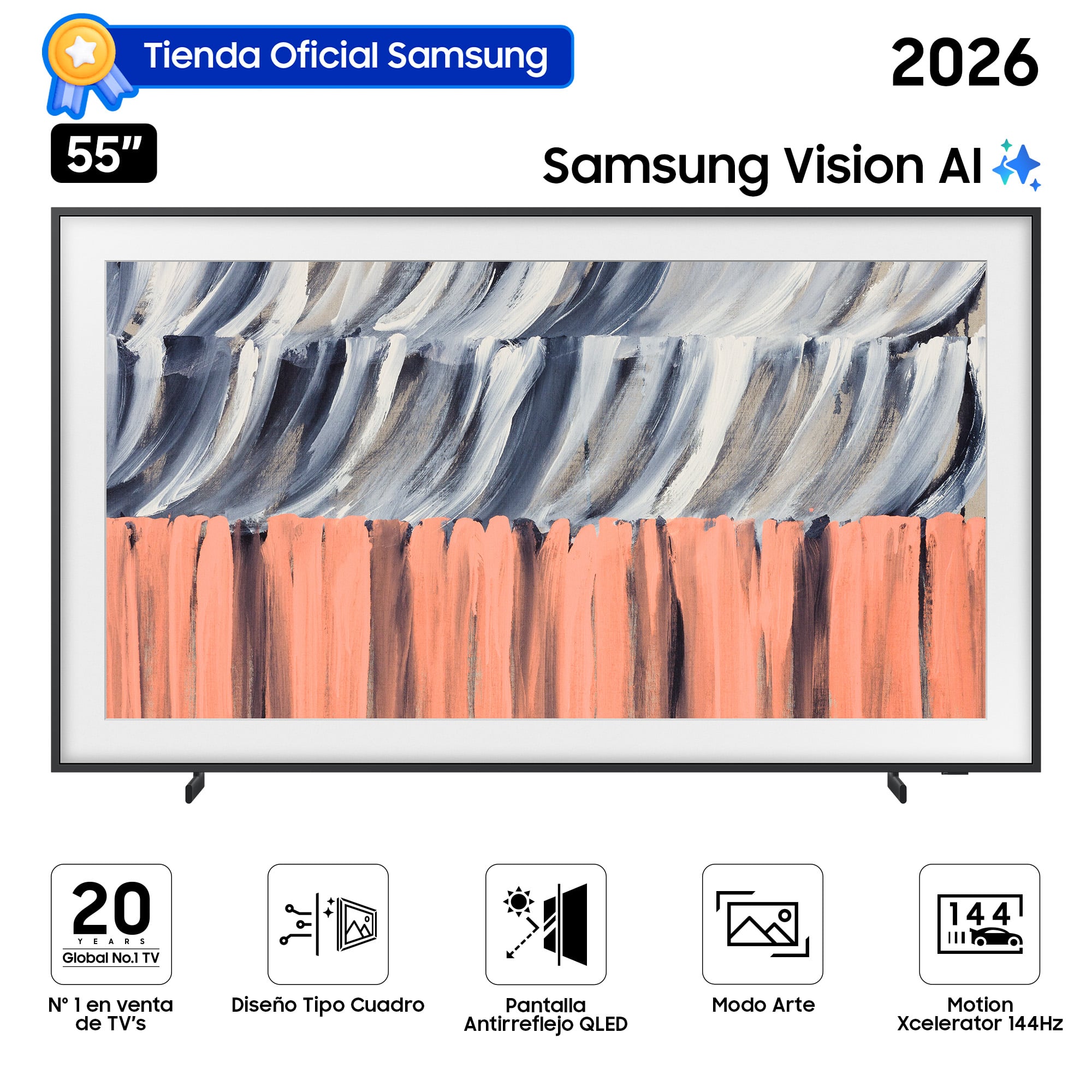 SMART TV SAMSUNG 55' THE FRAME BUILT IN LS03HE VISION AI (2026) - 1