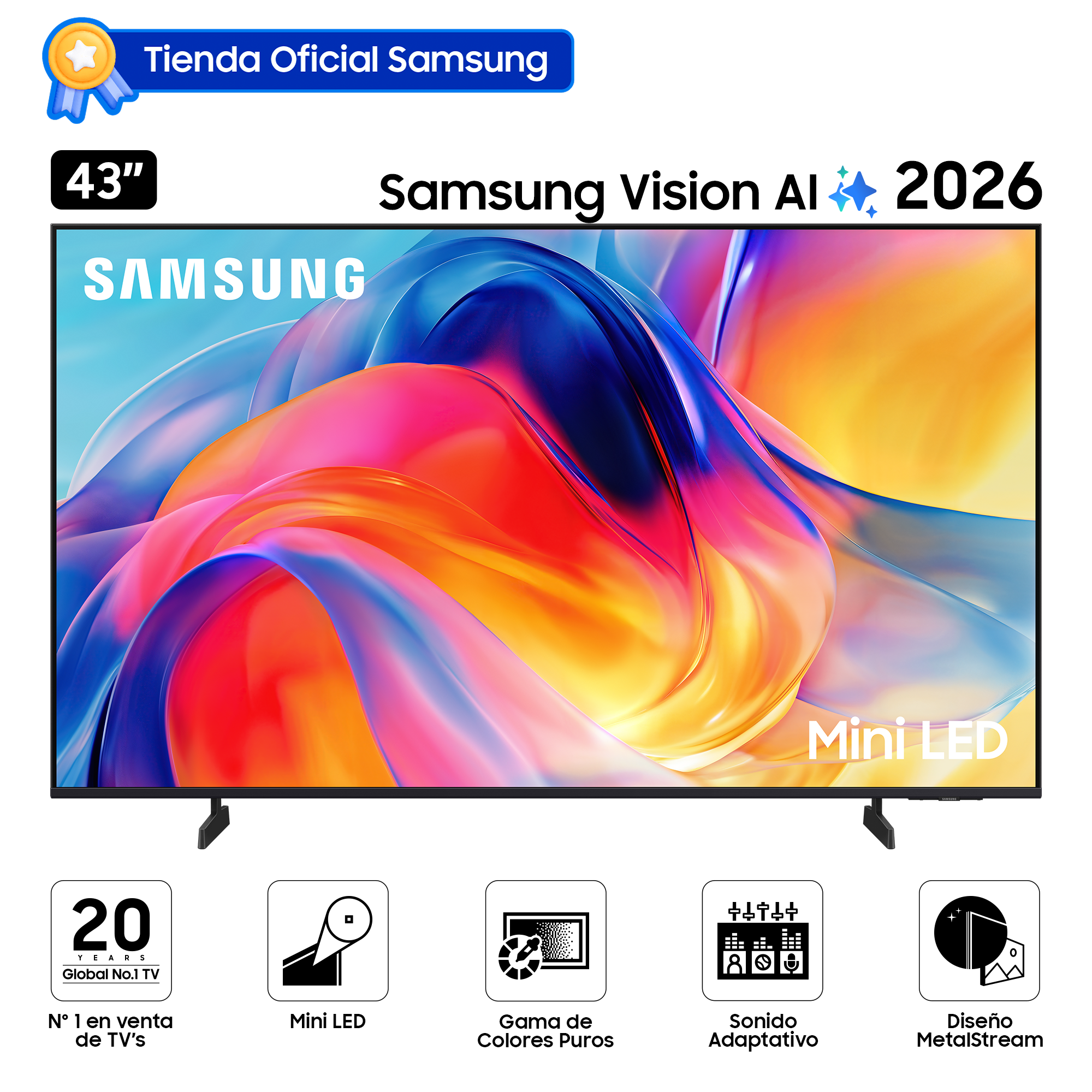 SMART TV SAMSUNG 43 MINI LED M70H VISION AI (2026) - 1