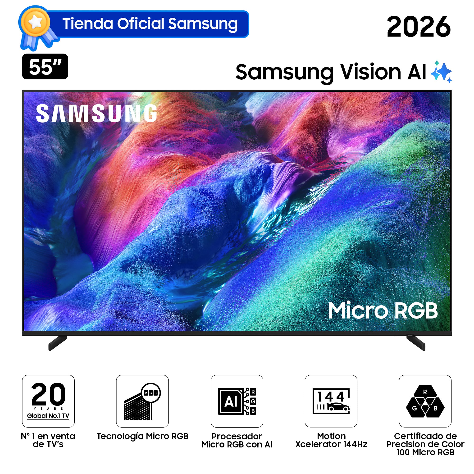 SMART TV SAMSUNG 55' MICRO RGB R85H VISION AI (2026) - 1