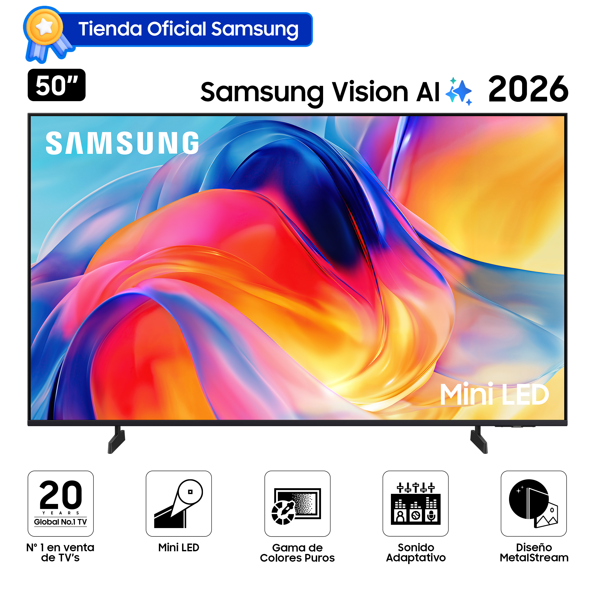 SMART TV SAMSUNG 50 MINI LED M70H VISION AI (2026) - 1