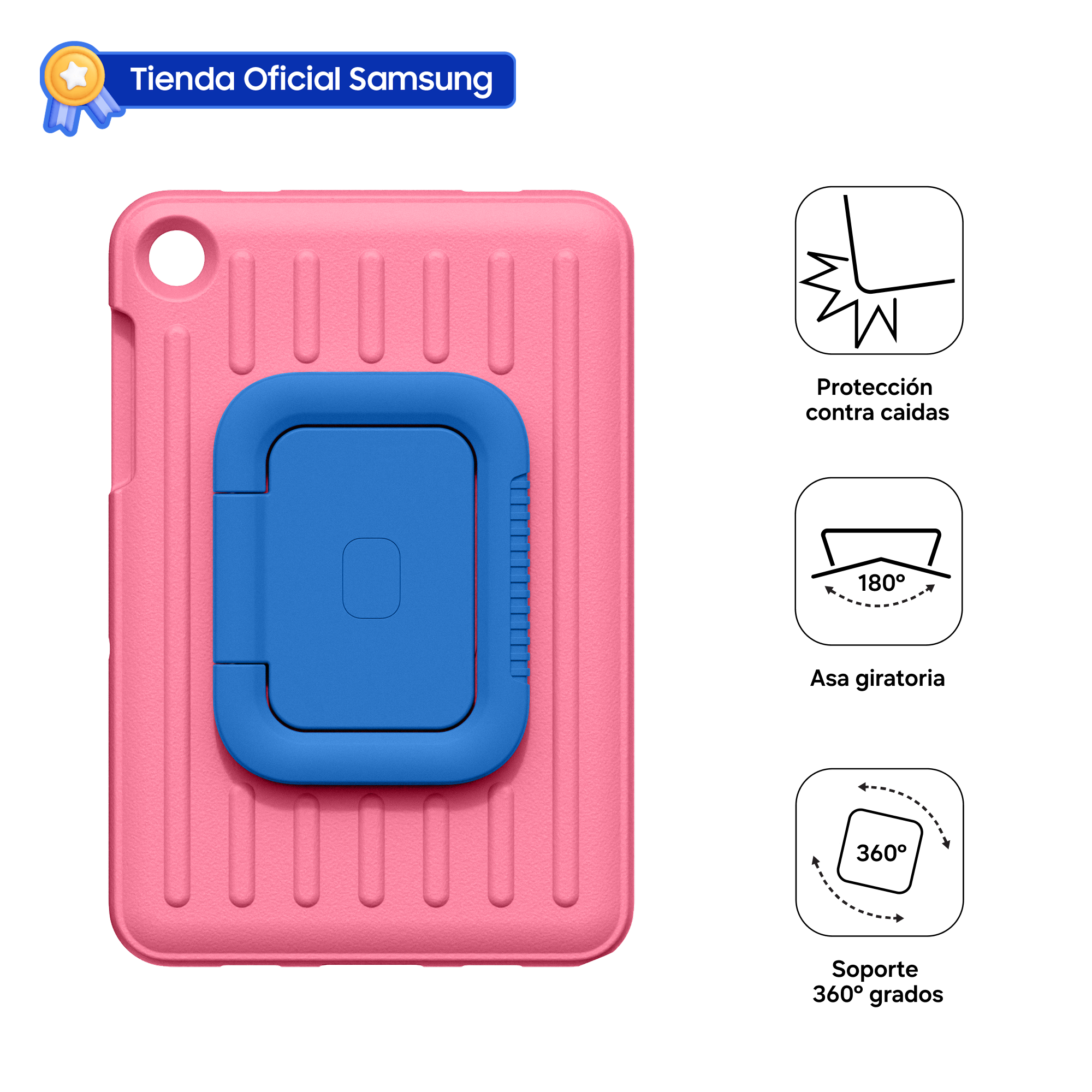 CASE SAMSUNG TAB A11 KIDS PINK GP-FPX130AMBPW - 1