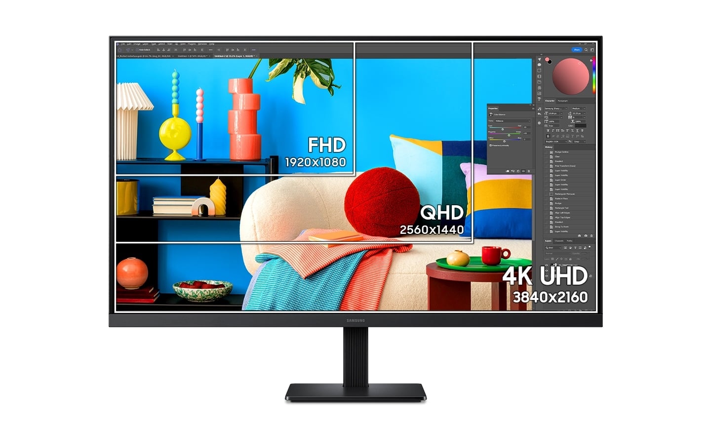 MONITOR SAMSUNG 32' VIEWFINITY S7 S70H 4K UHD NEGRO - 8