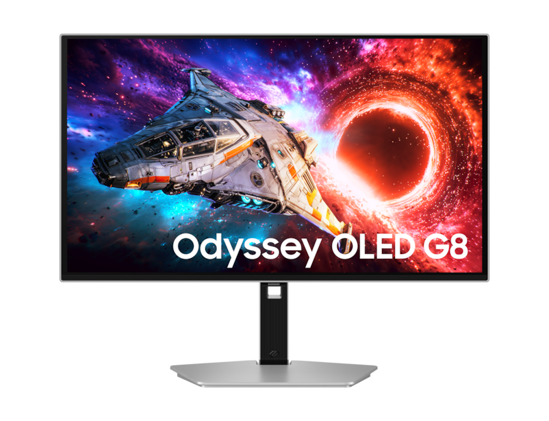 MONITOR SAMSUNG 27' ODYSSEY QD-OLED G8 G80SH 4K 240HZ 0.03MS GAMING PLATA - 1