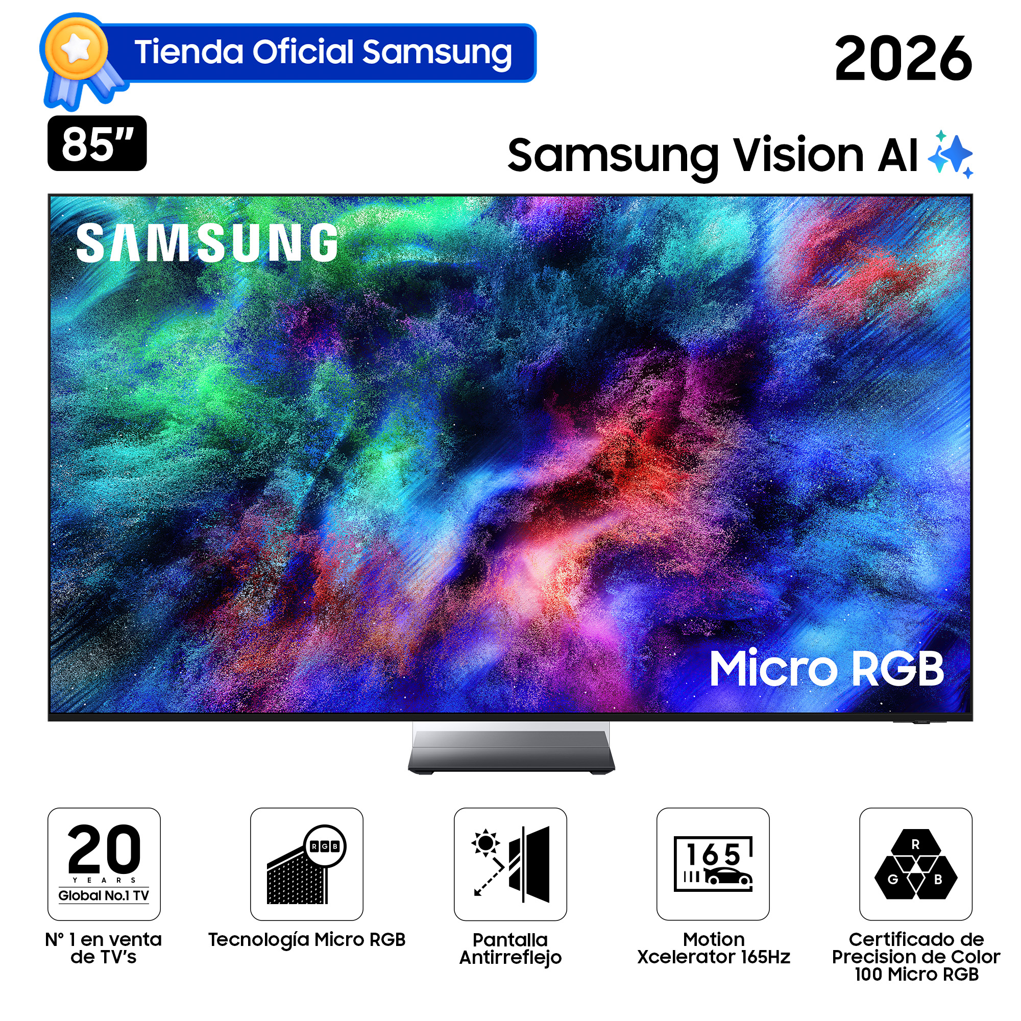 SMART TV SAMSUNG 85' MICRO RGB R95H VISION AI (2026) - 1