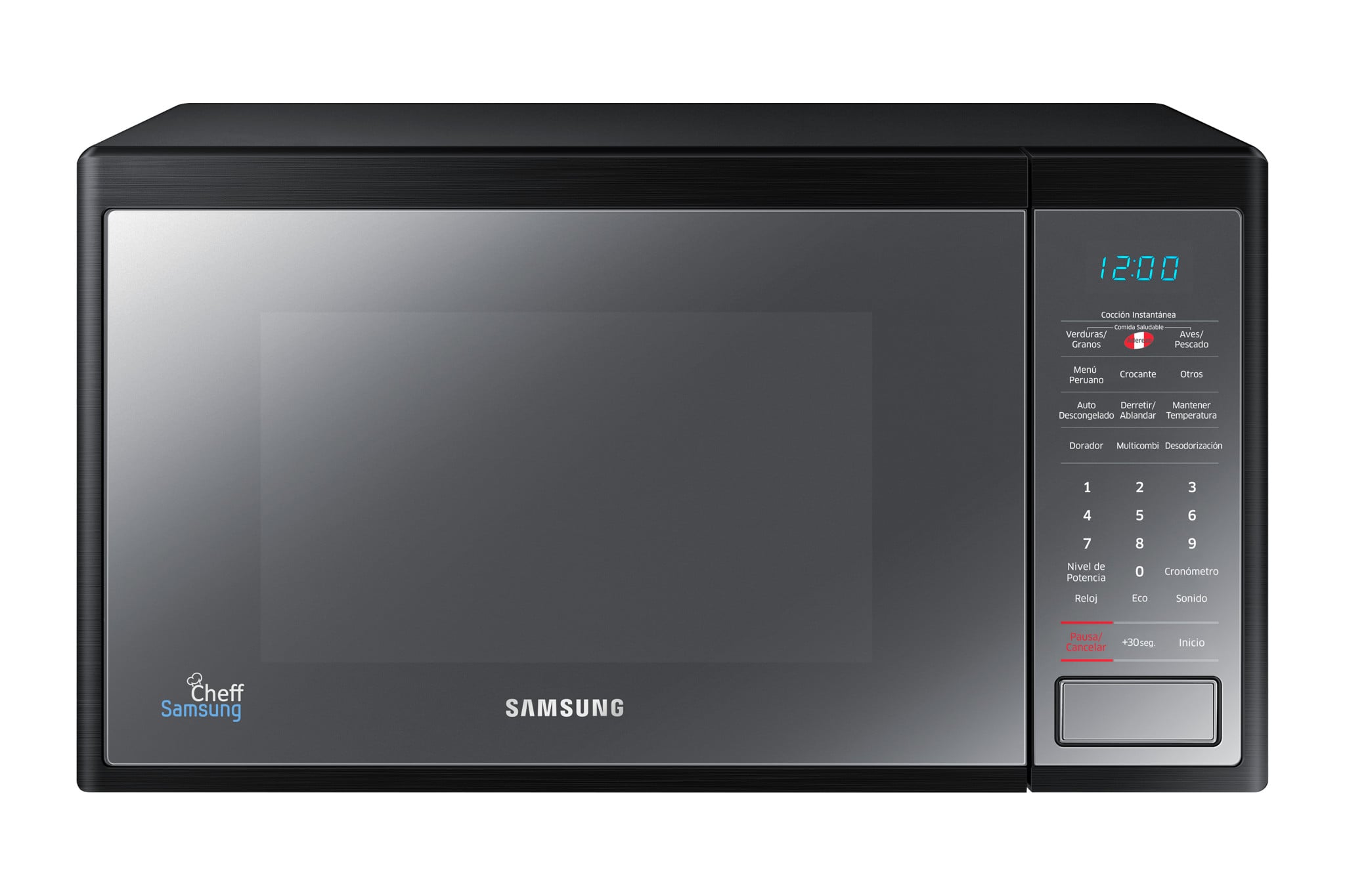 MICROONDAS SAMSUNG 32L BLACK MIRROR CON DORADOR MG32J5133AM/PE - 1