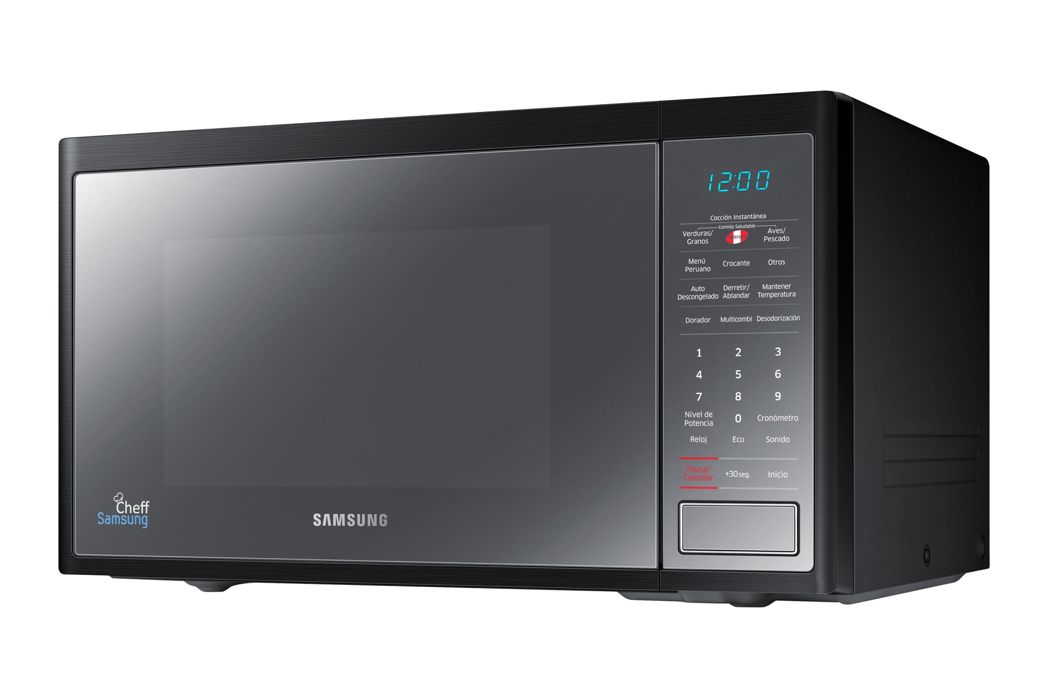 MICROONDAS SAMSUNG 32L BLACK MIRROR CON DORADOR MG32J5133AM/PE - 2