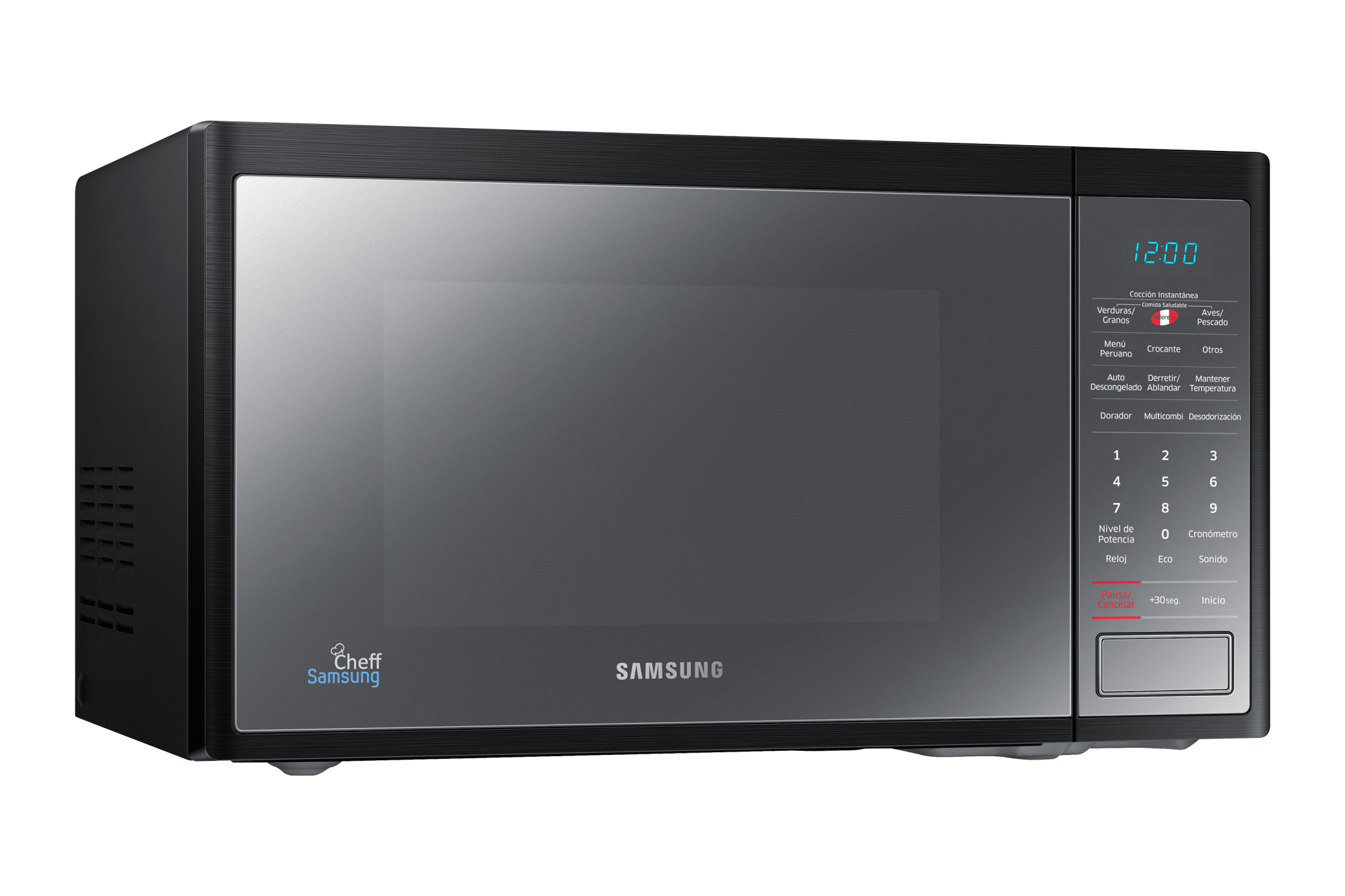 MICROONDAS SAMSUNG 32L BLACK MIRROR CON DORADOR MG32J5133AM/PE - 3