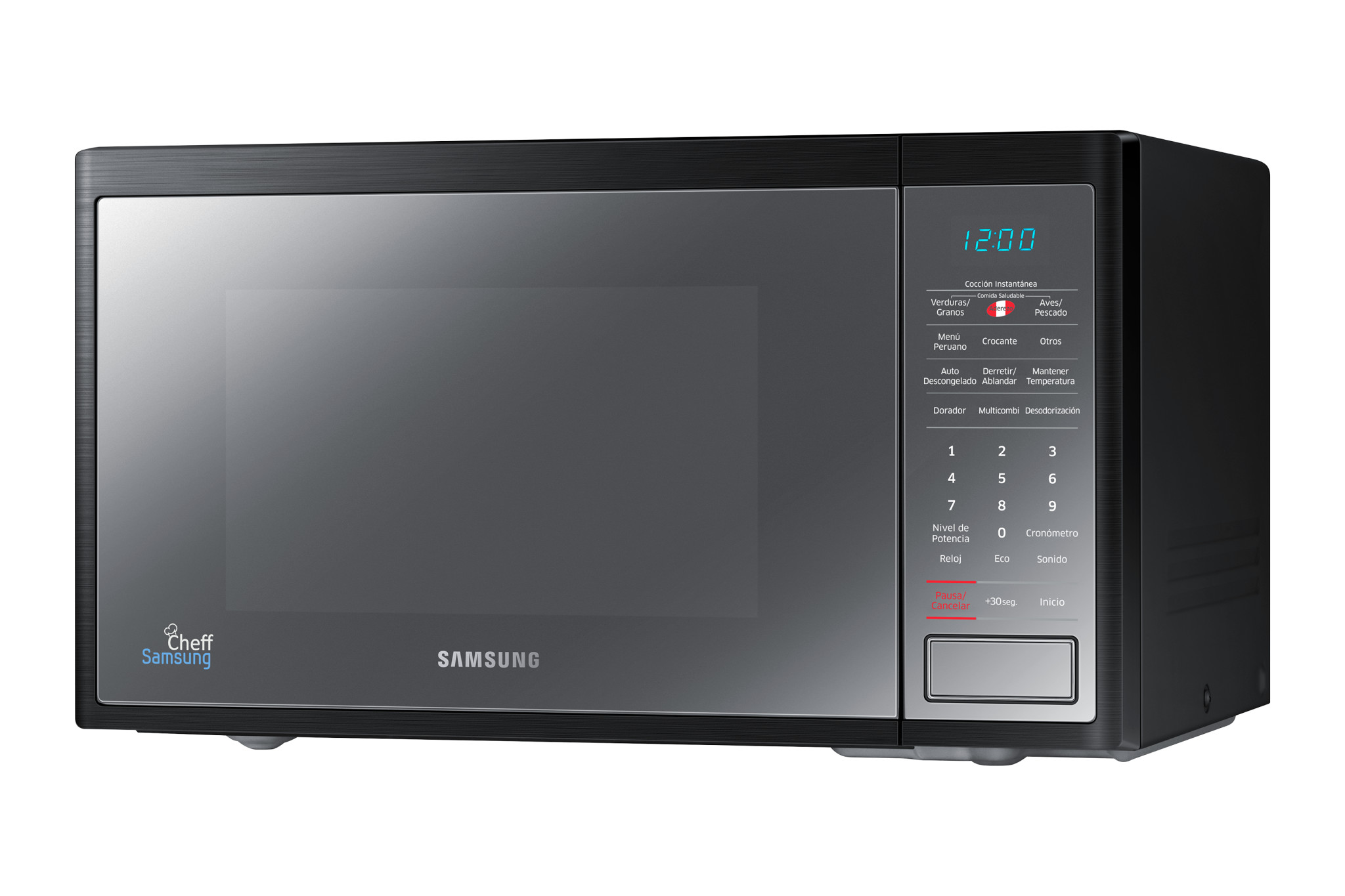 MICROONDAS SAMSUNG 32L BLACK MIRROR CON DORADOR MG32J5133AM/PE - 4