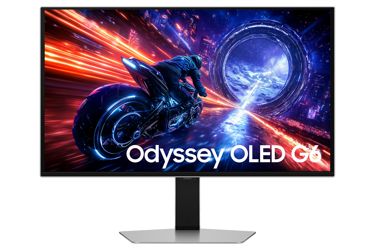 MONITOR SAMSUNG 27' ODYSSEY OLED G6 G60SF QHD 500HZ GAMING PLATA - 1
