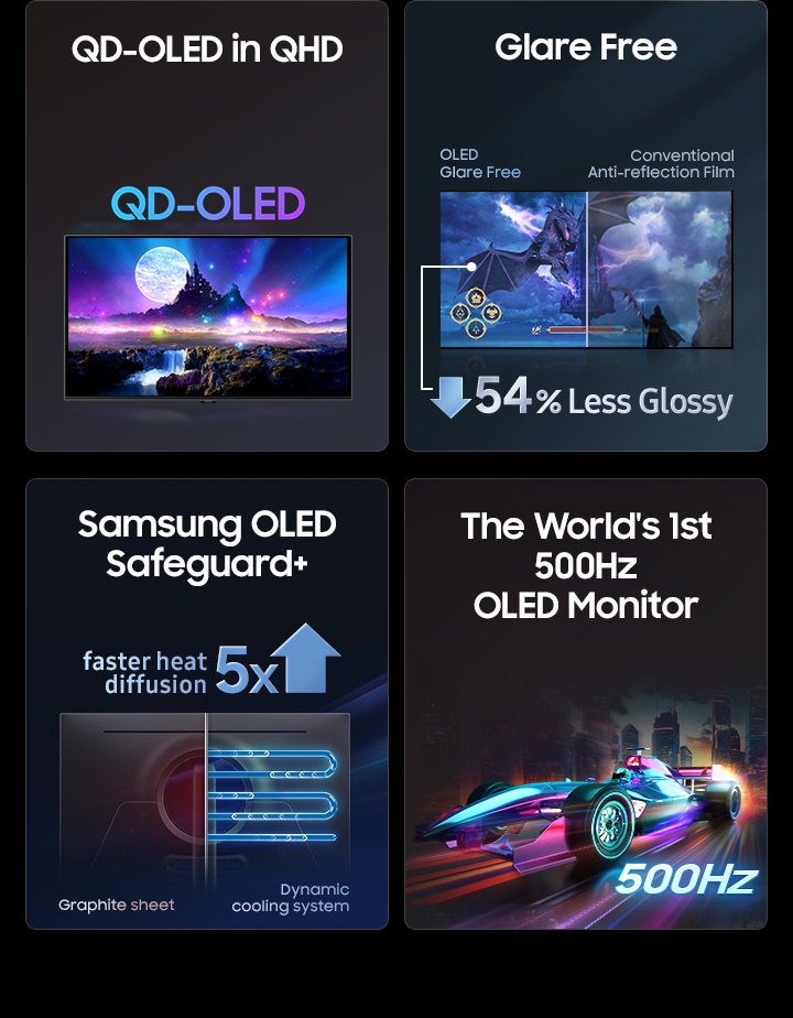 MONITOR SAMSUNG 27' ODYSSEY OLED G6 G60SF QHD 500HZ GAMING PLATA - 10