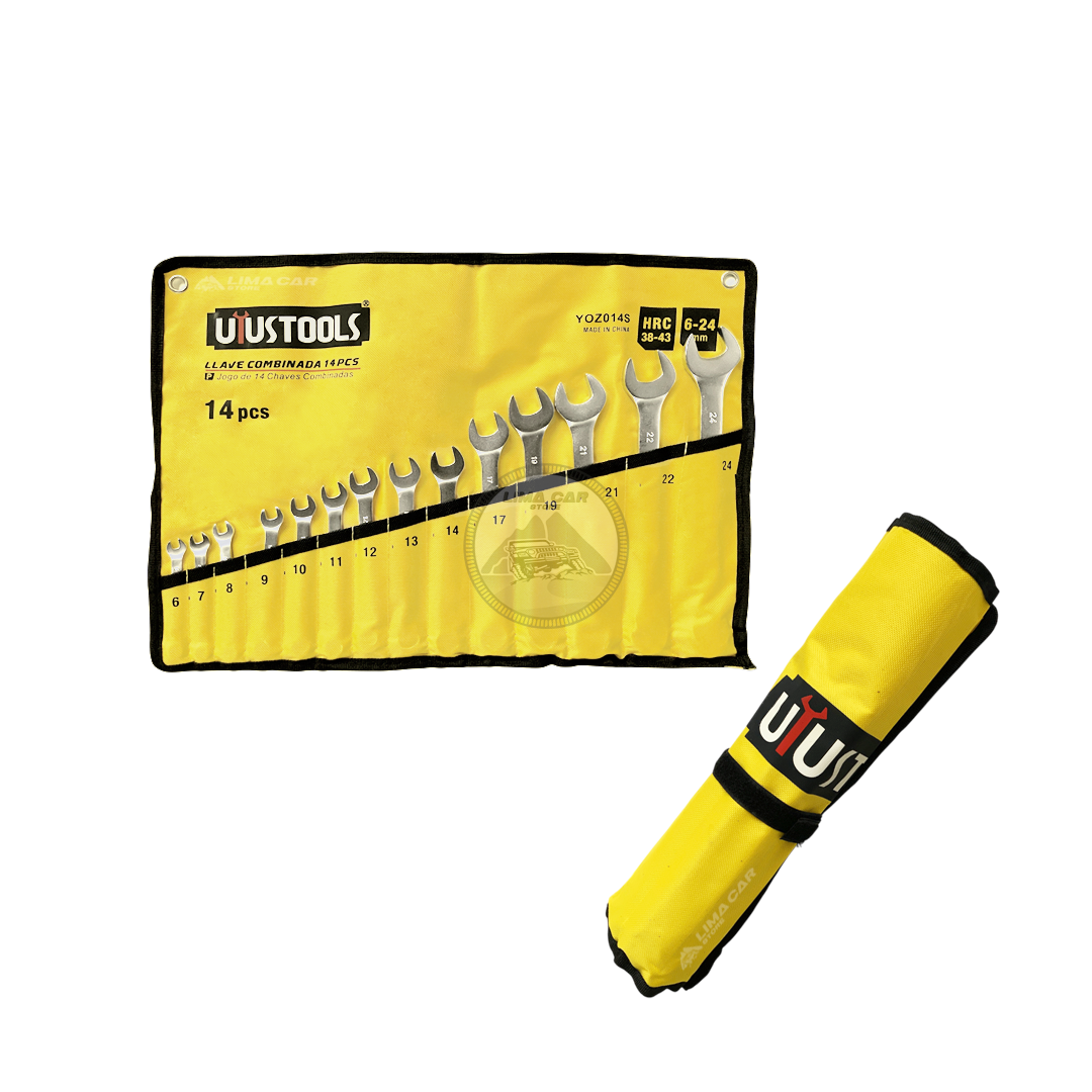 SET LLAVES MIXTAS TOOLTECH 14 PIEZAS ACERO SATINADO 6-24MM FERRAWY NO STANLEY - 3