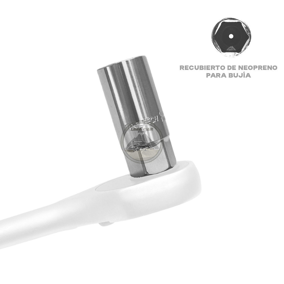 DADO TUBULAR 1/2” 21MM PARA BUJÍA HEX TOOLTECH TAIWAN - 2