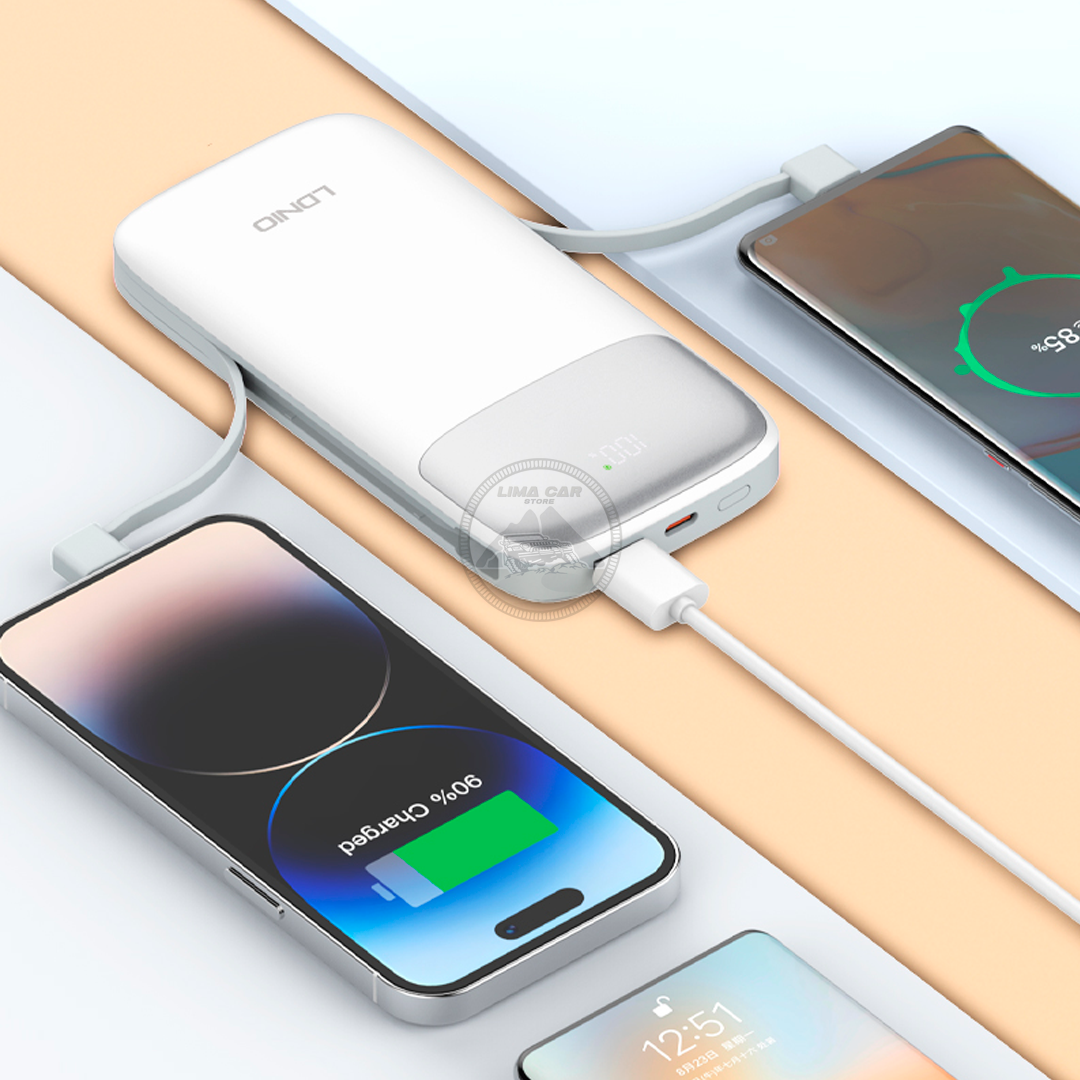 POWER BANK 20000 MAH 22.5W LDNIO + 2 CABLES - 2