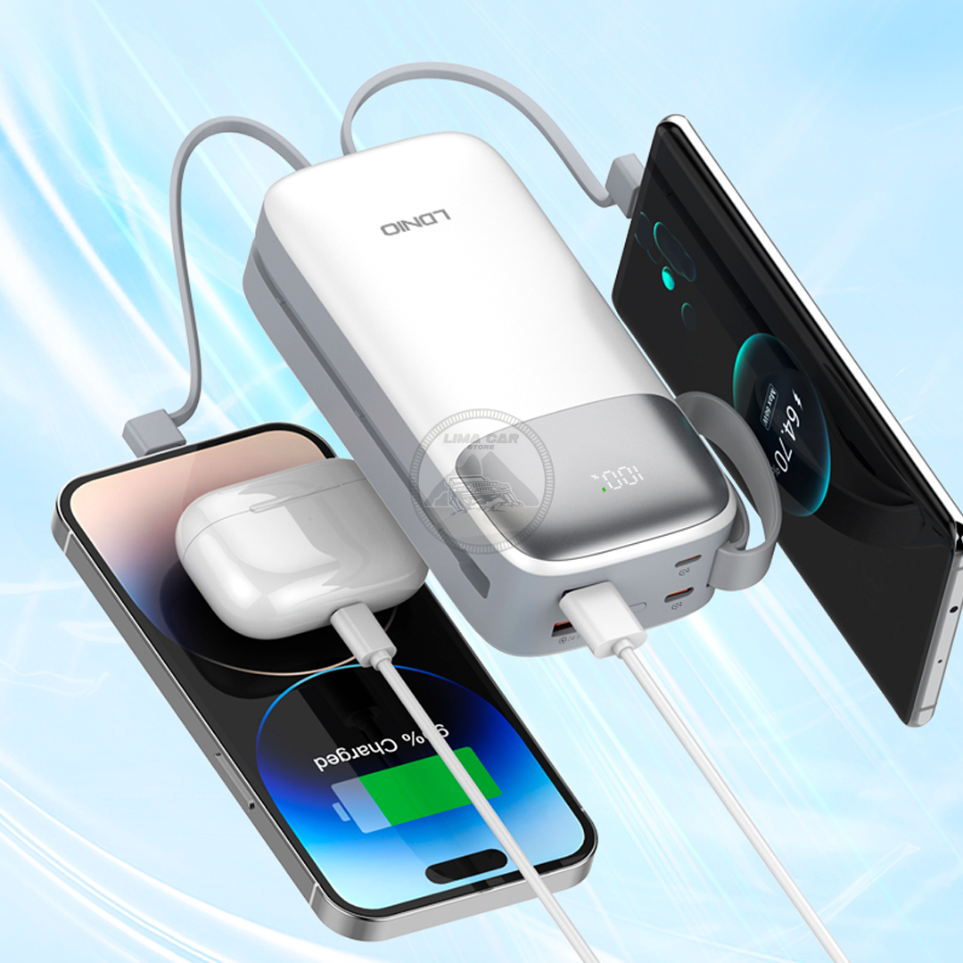 POWER BANK 30000 MAH 22.5W LDNIO + 2 CABLES - 2