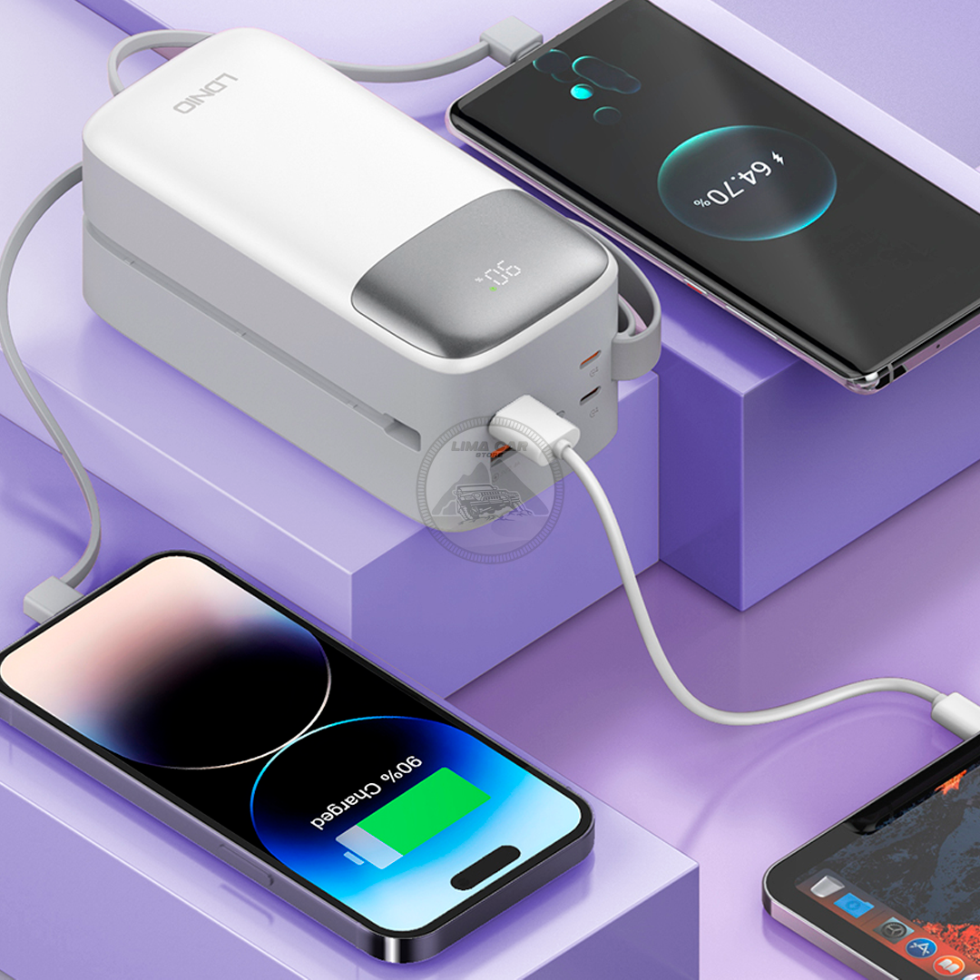 POWER BANK 50000 MAH 22.5W LDNIO + 2 CABLES - 2