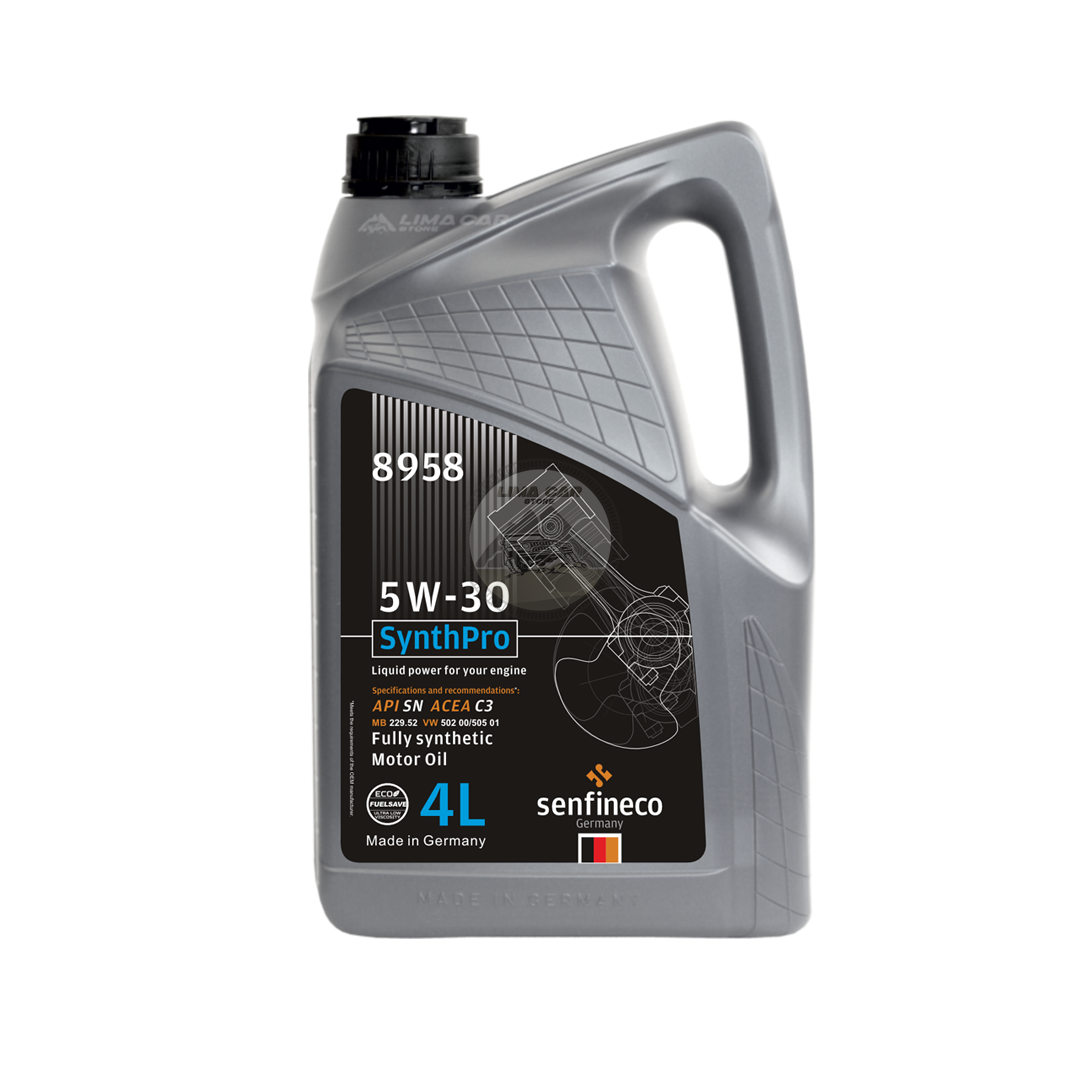 ACEITE DE MOTOR FULL SINTÉTICO 5W-30 4L SENFINECO ALEMAN - 1