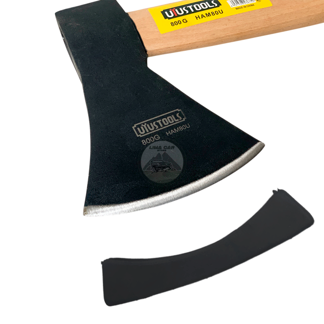 HACHA MANGO UYUSTOOLS MADERA 800GR CAMPING SUPERVIVENCIA - 2