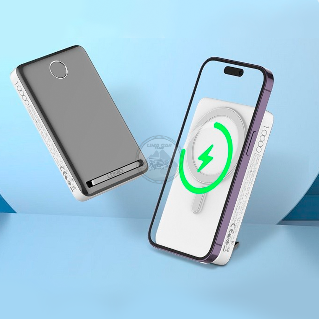 POWERBANK MAGNÉTICO CARGA INALÁMBRICA 10000 MAH 22.5W LDNIO - 5