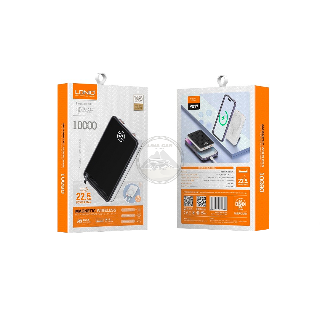POWERBANK MAGNÉTICO CARGA INALÁMBRICA 10000 MAH 22.5W LDNIO - 7