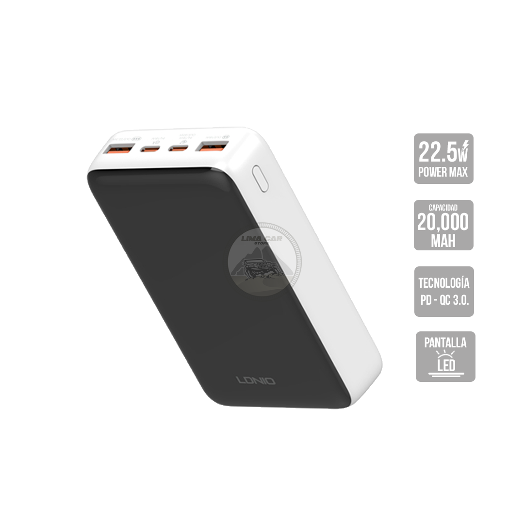 POWERBANK MAGNÉTICO CARGA INALÁMBRICA 20000 MAH 22.5W LDNIO - 1
