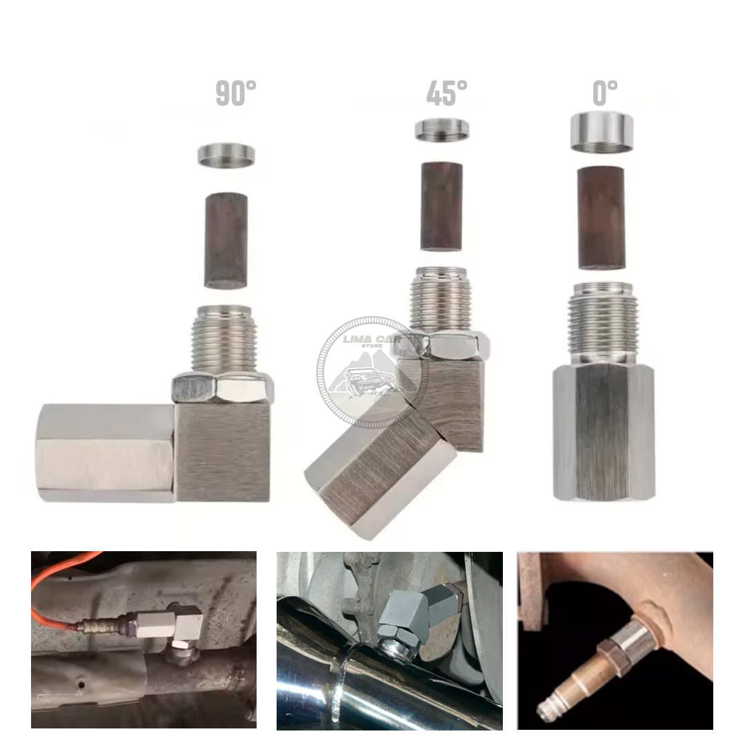 MINI CATALIZADOR SENSOR DE OXIGENO UNIVERSAL 45 GRADOS - M18*1.5 - 3