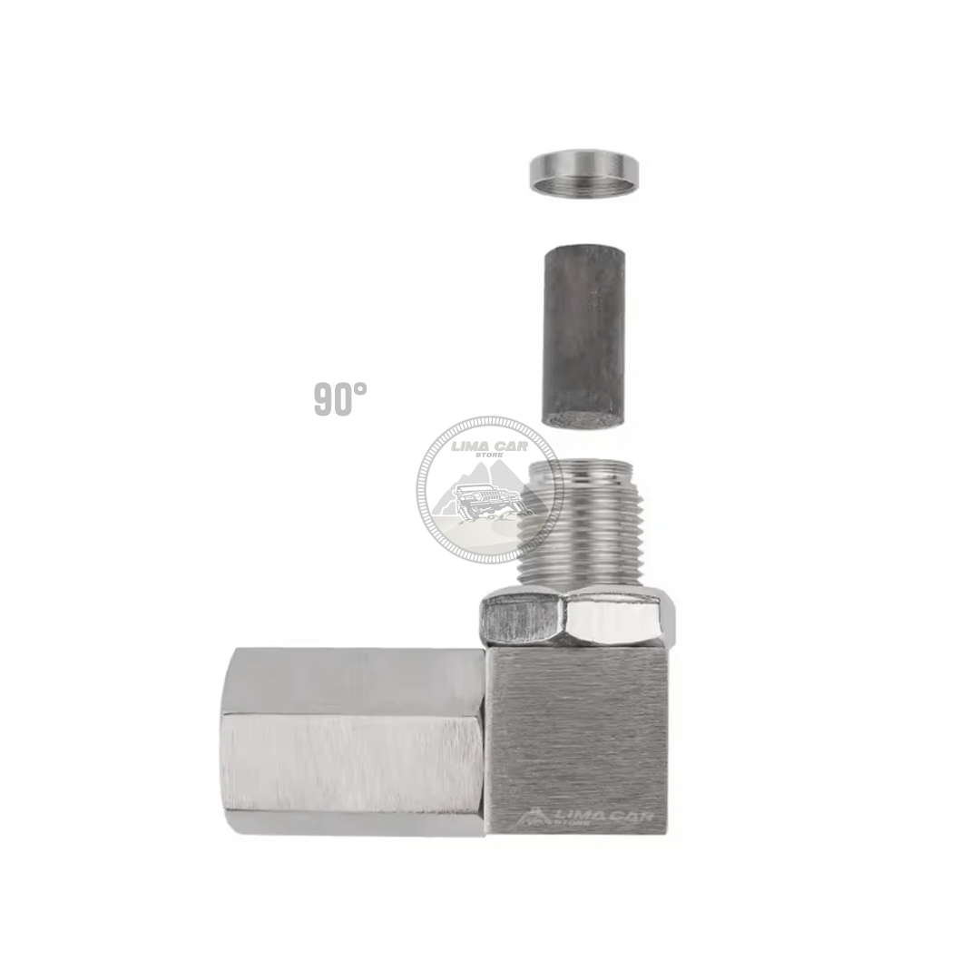 MINI CATALIZADOR SENSOR DE OXIGENO UNIVERSAL 90 GRADOS - M18*1.5 - 1