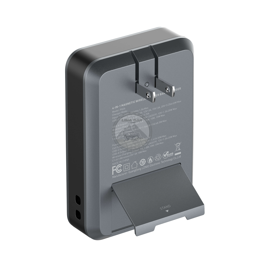 POWERBANK MAGNÉTICO CARGA INALÁMBRICA 5000 MAH 65W LDNIO - 4