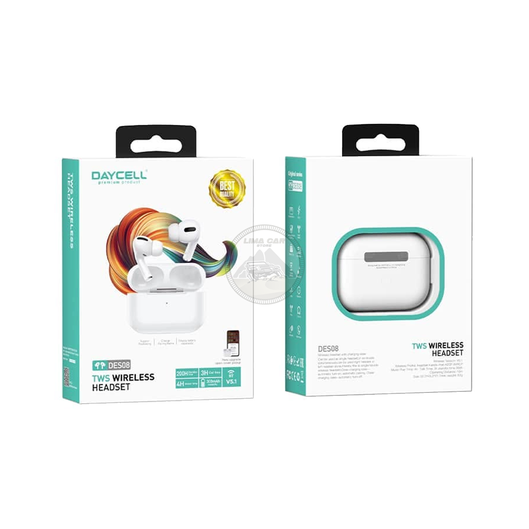 AUDÍFONOS INALÁMBRICOS BLUETOOTH DAYCELL DES08 300MAH - 4
