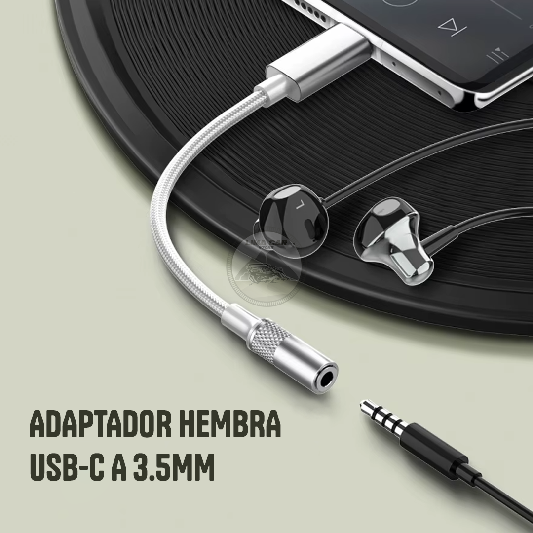 ADAPTADOR AUDIO TIPO C A JACK 3.5 MM HEMBRA LDNIO LS-Y80C - 2