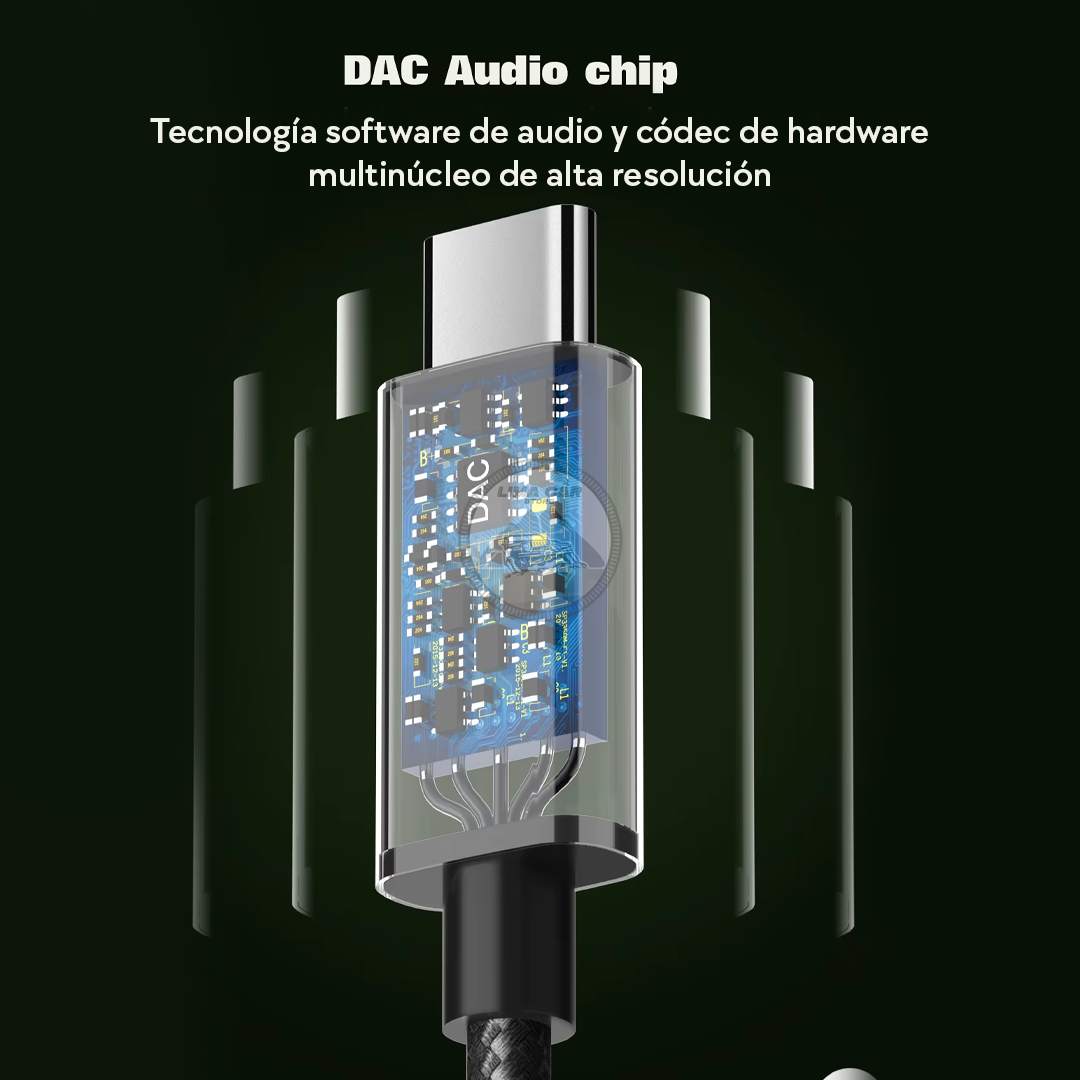 ADAPTADOR AUDIO TIPO C A JACK 3.5 MM HEMBRA LDNIO LS-Y80C - 5