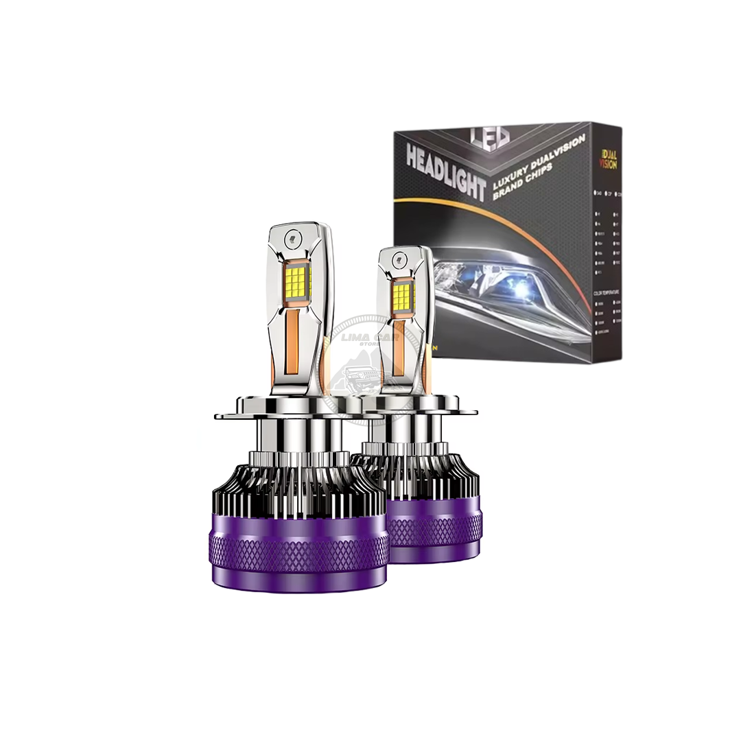 PAR FOCOS LED H4 9003 HB2 DUALVISION 300W 12V AUTO CAMIONETA - 1
