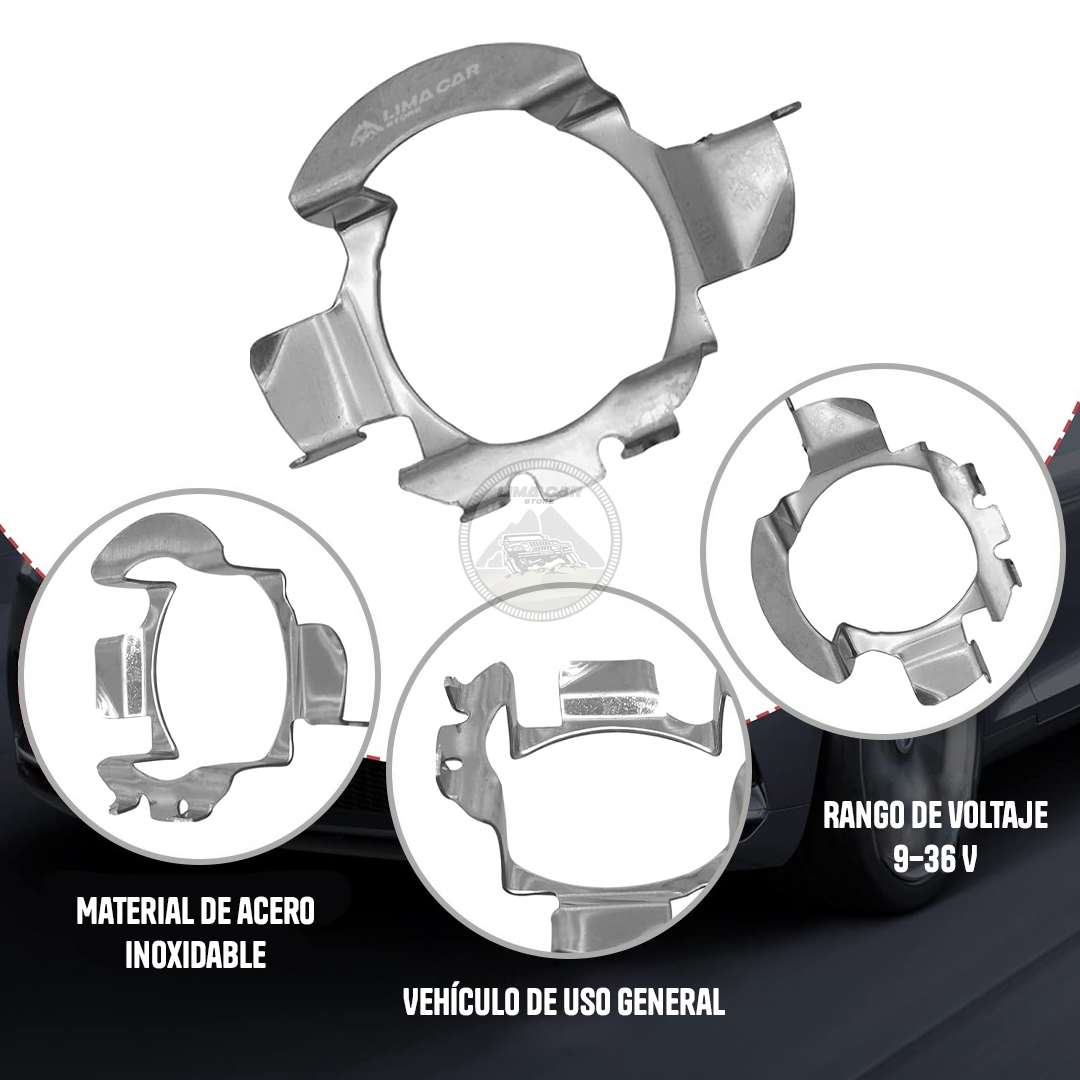 ADAPTADORES PARA FOCO LED H7 2 PIEZAS - 4