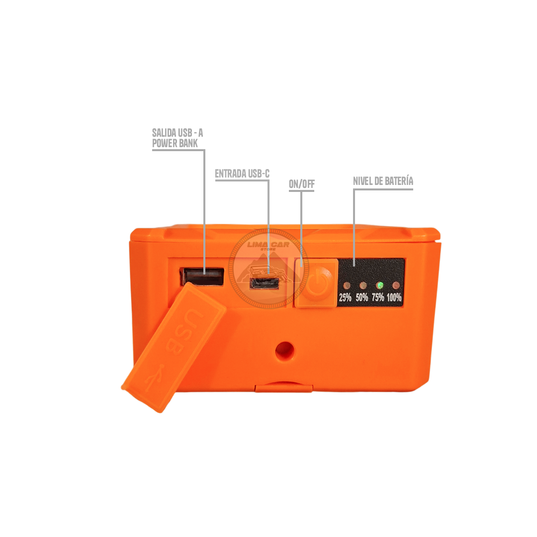 LÁMPARA PORTÁTIL RECARGABLE SOLAR 5 MODOS DE LUZ FSL - 2