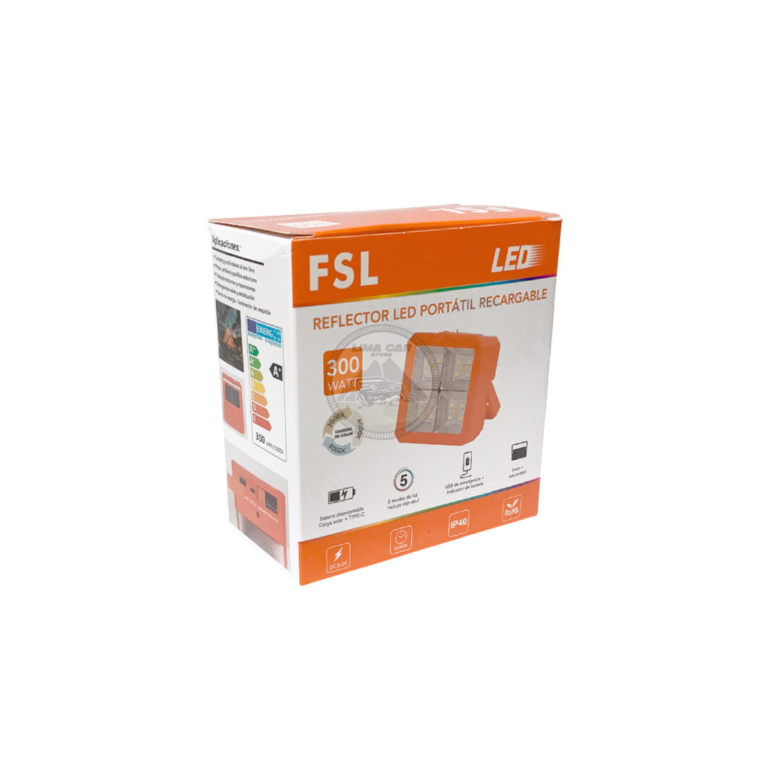 LÁMPARA PORTÁTIL RECARGABLE SOLAR 5 MODOS DE LUZ FSL - 4