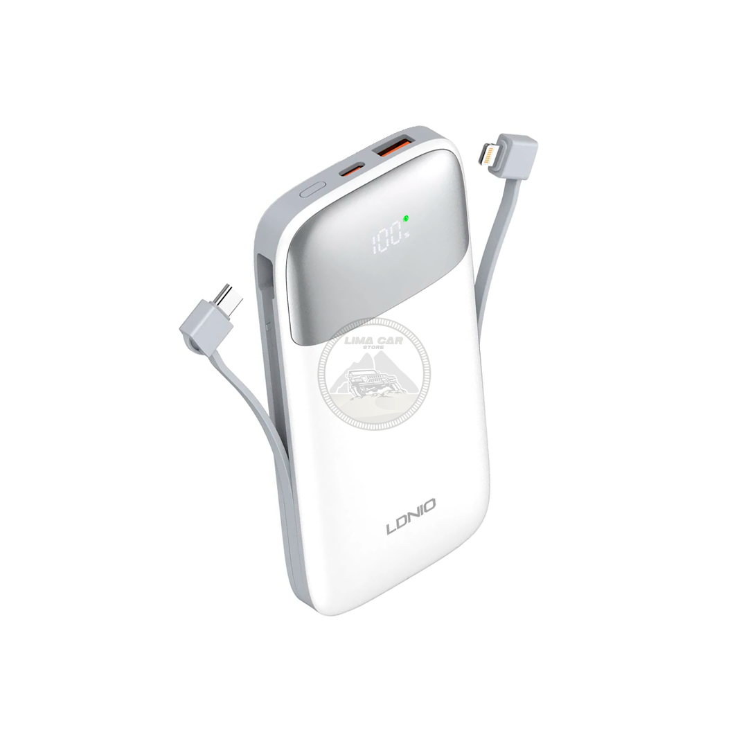 POWER BANK 10000 MAH 22.5W LDNIO + 2 CABLES - 1