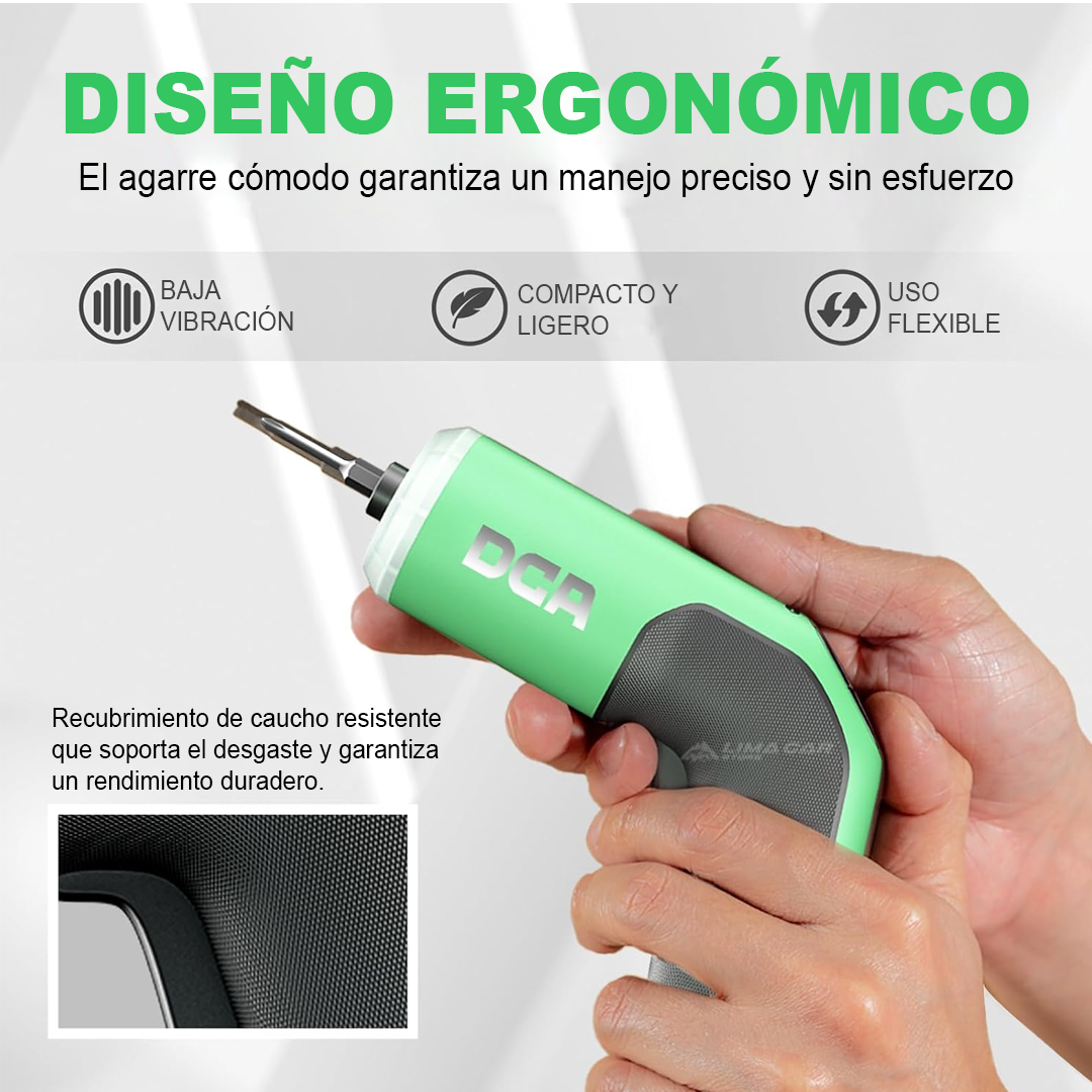DESTORNILLADOR INALÁMBRICO 4V 2.0AH 5 NM + 18 PUNTAS DCA ADPL05-5 - 6