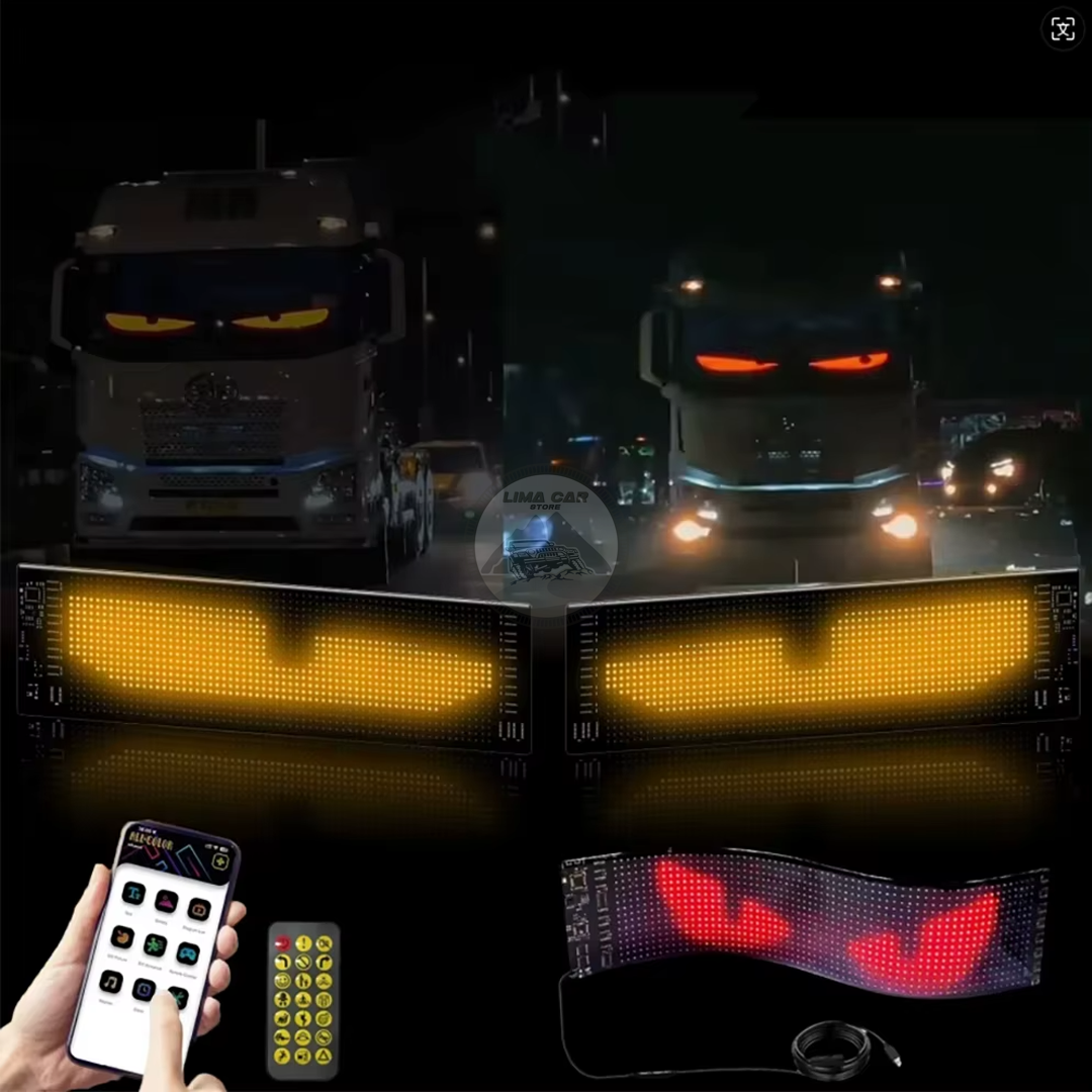 PANEL LED FLEXIBLE PARA AUTO CAMION 12X60CM RGB APP USB - 4