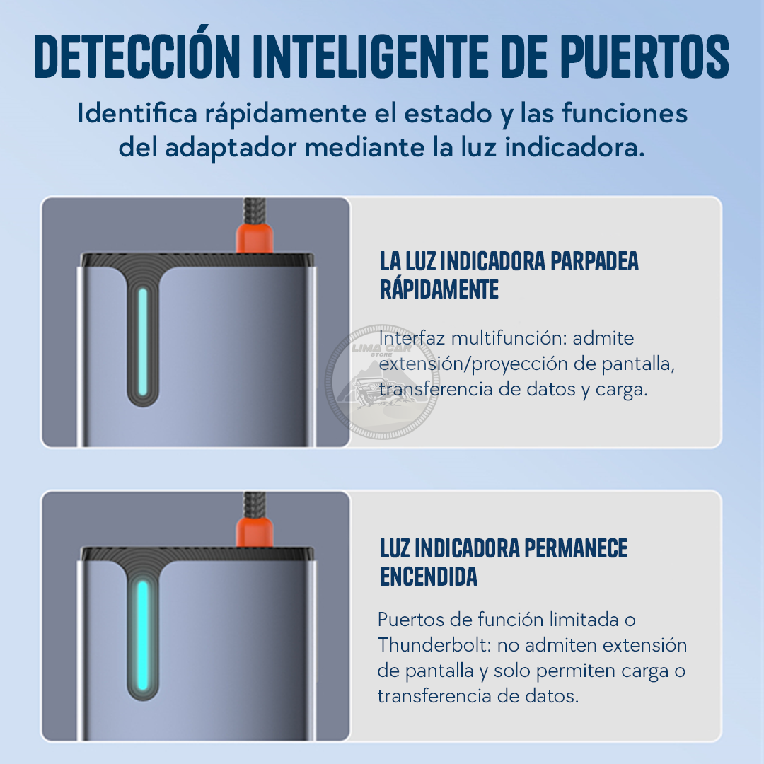 HUB ADAPTADOR 6 EN 1 ETHERNET/HDMI/USB-C 100W/USB X3 LDNIO - 3