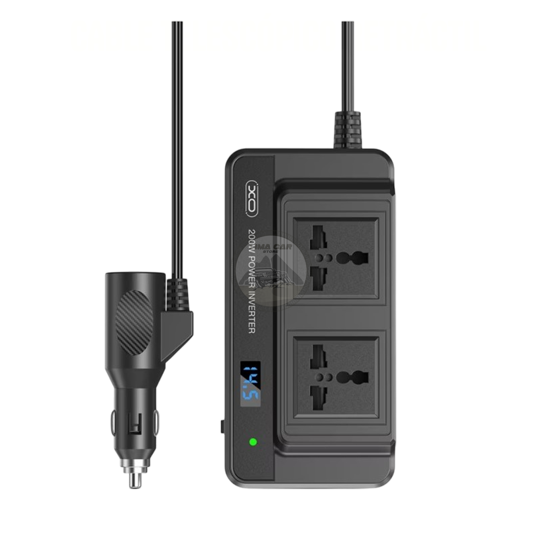 INVERSOR DE CORRIENTE 200W CIGARRERA 12V LED USB/USB-C - 7
