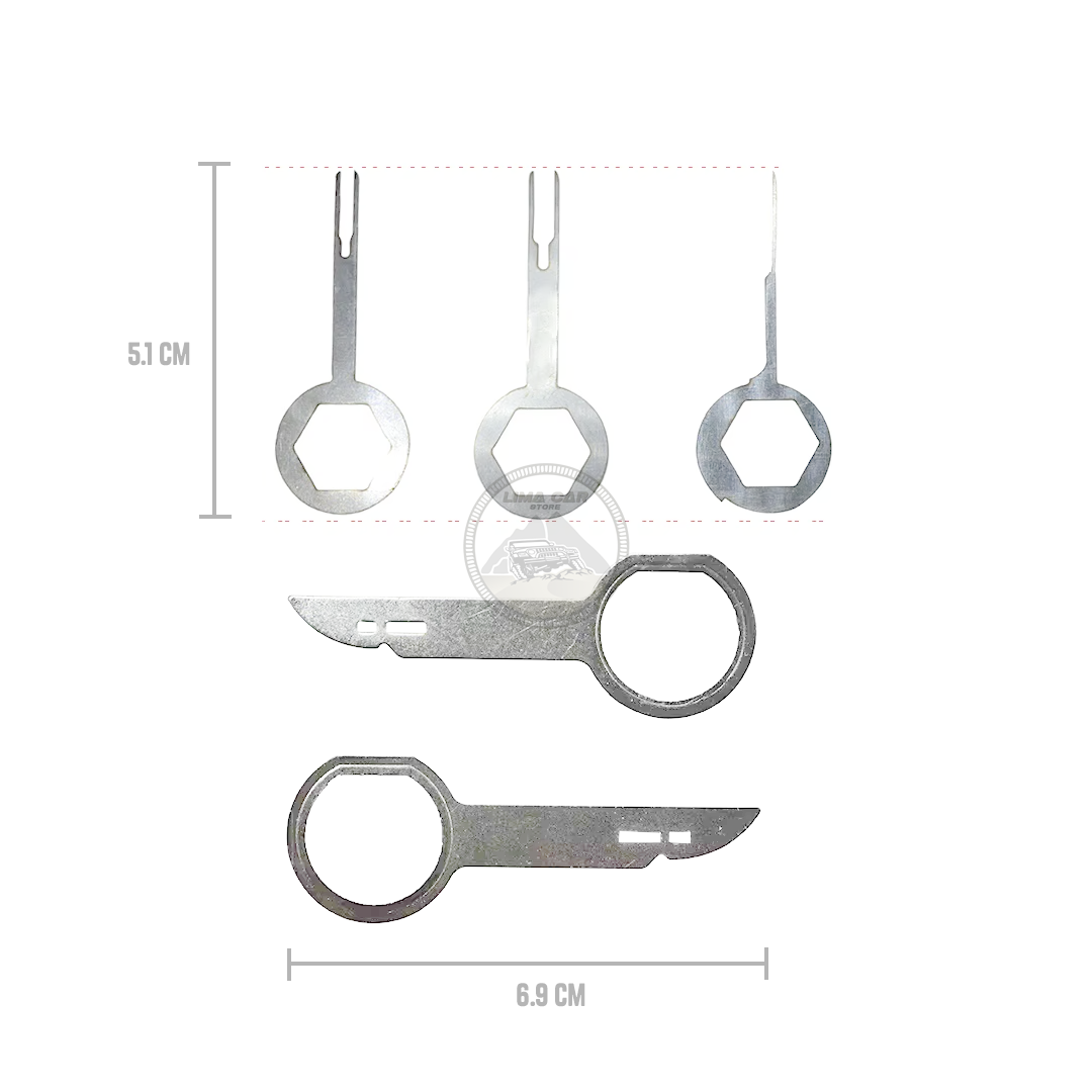 KIT 19 PZAS HERRAMIENTAS PARA DESMONTAR PANEL - DESARMAR TABLERO AUTO - 4