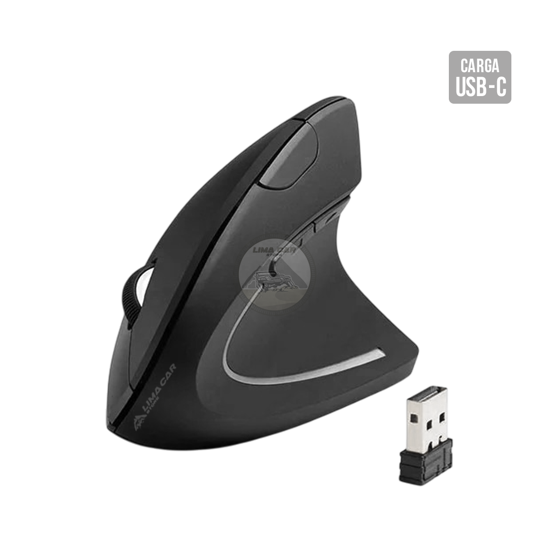 MOUSE VERTICAL ERGONÓMICO INALÁMBRICO USB 3.0 RECARGABLE - 1