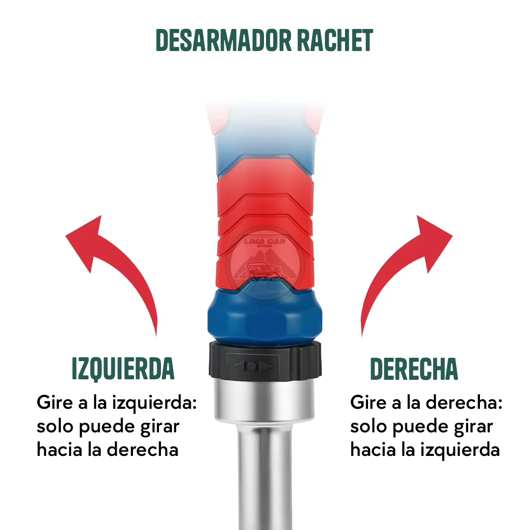 Destornillador Ratchet 1/4" Dados y Puntas 55 pzs Dong Cheng - 4