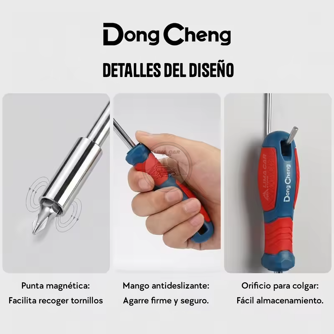 JUEGO DESTORNILLADORES 21 EN 1 PUNTAS CV-R DONG CHENG - 4