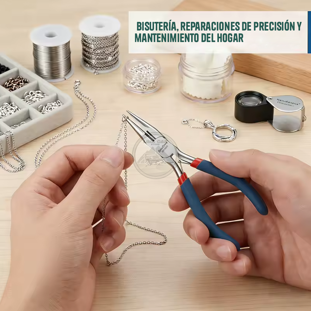 ALICATE DE PINZA PUNTA LARGA 5' MANGO ERGONÓMICO DONG CHENG - 4