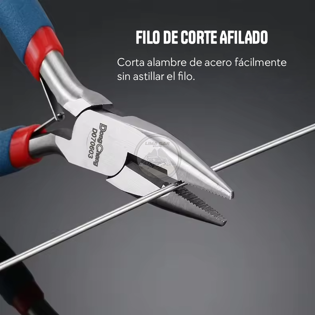 ALICATE DE PINZA PUNTA LARGA 5' MANGO ERGONÓMICO DONG CHENG - 5