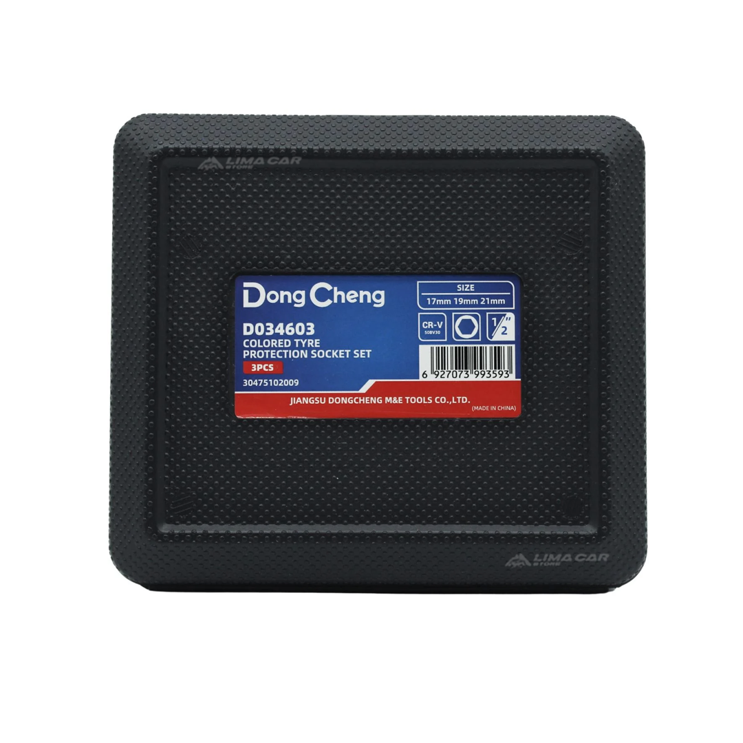 SET 3 DADOS 1/2' TUBULAR 17-19-21MM IMPACTO DONG CHENG - 4