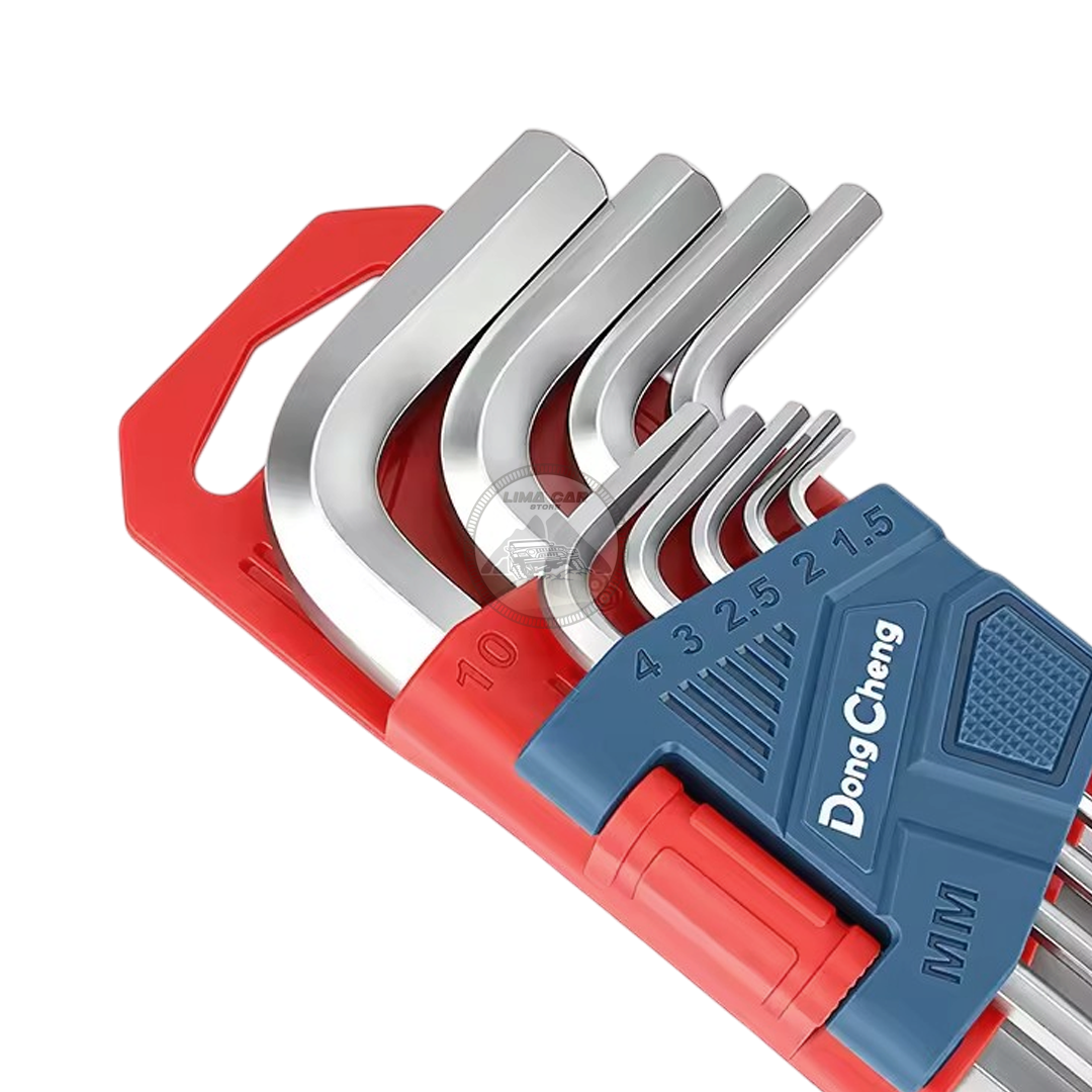 SET LLAVES EN L HEX ALLEN + TORX 18 PZAS LARGO DONG CHENG - 4