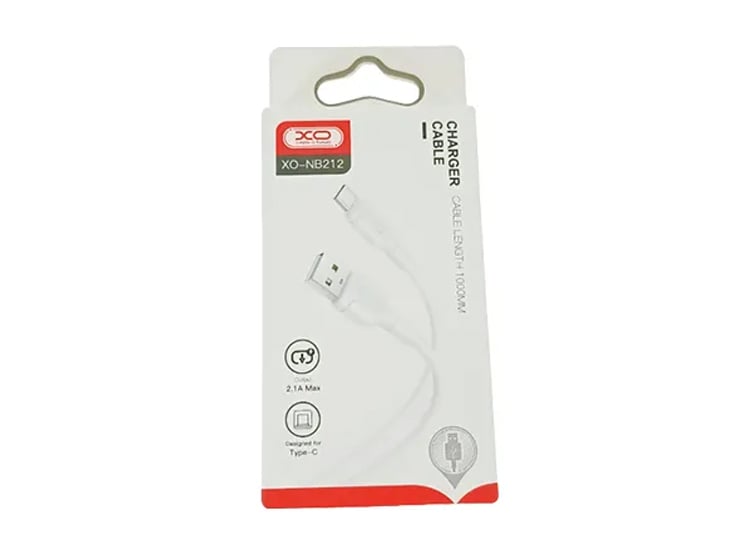 CABLE XO NB212 CABLE USB A TIPO C 1M 2.1A BLANCO - 1